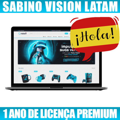 Tema Sabino Vision Latam Espanhol Shopify + Licença + Bônus