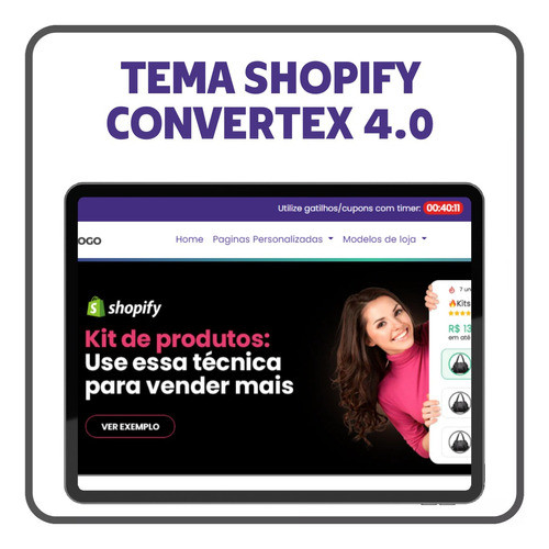 Tema Convertex 4.0 + Brinde - (shopify E Cartpanda)