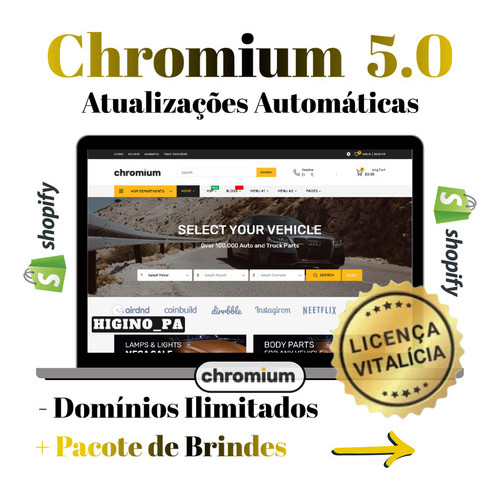 Tema Shopify Chromium Peças Automotivas + Atualizações - Image 3