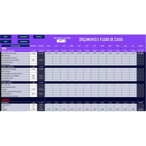 Planilha De Controle Financeiro Pessoal Editavel - Planilha - Image 4