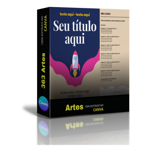 Pack 363 Páginas Canva - E-books Páginas Canva Completa